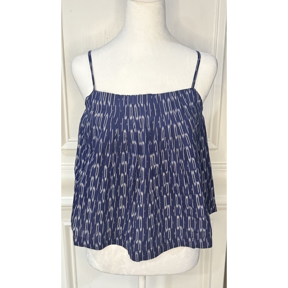NWT Outerknown Tides Tank Top‎ Womens XS Blue 100% Organic Cotton Lightweight